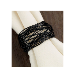 Customized Metal Napkin Rings round Shaped Black Decorative Item <b>for</b> <b>Weddings</b> Top Selling Handicrafts <b>for</b> Dinner Tables - Product Image 5