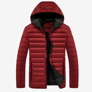 Wholesale Lightweight Men's Cotton Puffer Jacket Customizable Waterproof Safari Print Windproof Zipper Closure for <b>Outdoor</b> - Product Image 1