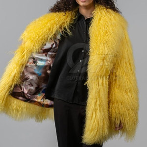 Abrigo de Invierno de Piel de Oveja Personalizado para Mujer, de Alta Calidad, Transpirable, con Capucha Desmontable, Tipo Parka - Product Image 5