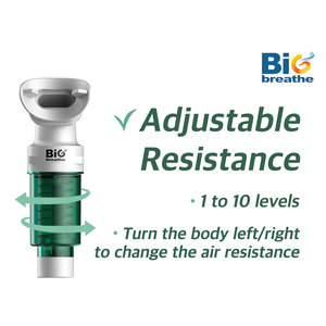 เครื่องฝึกหายใจ Big Breathe อุปกรณ์เสริมสร้างกล้ามเนื้อหายใจ IMT-Green เครื่องผลิตออกซิเจนความเข้มข้นต่ำสำหรับศูนย์กีฬา - Product Image 3