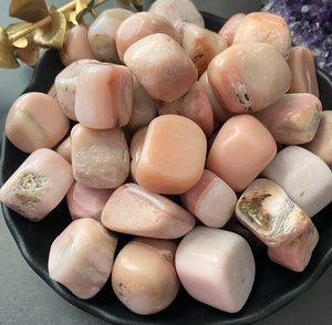 Vente en gros, opale rose naturelle de haute qualité, pierre de guérison Fengshui, verre à Quartz en cristal, artisanat populaire - Product Image 3
