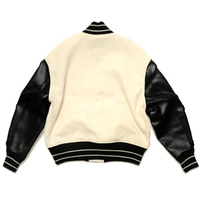 Chaqueta Varsity Personalizada para Hombre, Cuello Redondo, Estilo Bomber de Béisbol, Lana, Logotipo Bordado en Chenille 3D, Transpirable, Resistente al Viento
