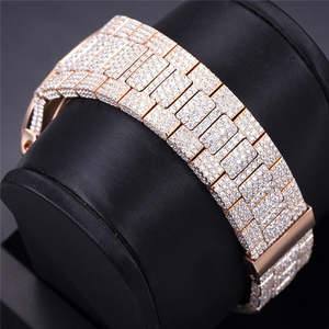 Elegante Reloj de Moda Premium para Hombre, Acero Inoxidable, Diamante Moissanite VVS, Esfera de Alto Brillo, Correa de Larga Duración, Movimiento ETA - Product Image 2