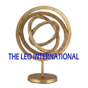 Esculturas modernas de Metal de aluminio de alta calidad de la India Lujo hecho a mano Formas irregulares chapadas en plata Excelentes bodas - Product Image 6