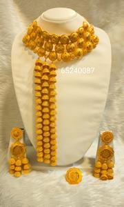 Conjunto de pendientes de collar de cobre chapado en oro de 24 quilates de moda Vintage de inspiración italiana enviado directamente a EE. UU. Francia España Turquía Comoras - Product Image 3