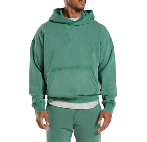 Unisex Lavado ácido de gran tamaño OEM Lavado ácido de gran tamaño Jersey desgastado Peso pesado Mejor calidad Zip Up Sudadera con capucha para hombres - Product Image 3