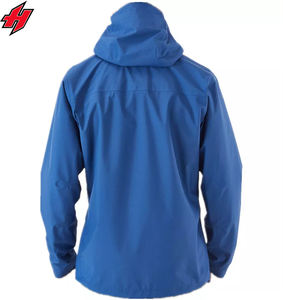 <b>Men's</b> Lightweight Windbreaker <b>Jacket</b> Custom Logo Zipper Windproof Two Tone 100% Recycled Polyester <b>Thin</b> Raincoat for <b>Mens</b> - Product Image 4