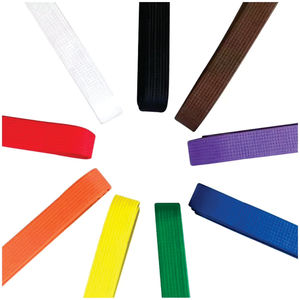 Venta al por mayor logotipo personalizado y bordado Taekwondo Karate cinturón de alta calidad 100% algodón cómodo cinturón - Product Image 3