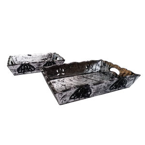 Plateau de service en bois de manguier de qualité alimentaire Design personnalisé avec poignée Plateau en bois pour la maison, le restaurant, l'hôtel et l'extérieur à l'intérieur - Product Image 5