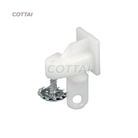 Componentes de la riel derecha del sistema de cortinas White Master Carrier