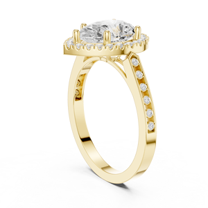Anillo de diamantes de moissanita de 10K-Alternativa elegante y duradera a los anillos de diamantes tradicionales - Product Image 5