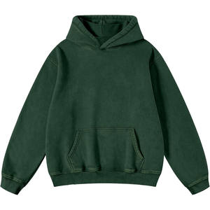 Personalizado de alta calidad 300g 400g francés Terry ácido lavado sudaderas con capucha Vintage de gran tamaño mujeres hombres sudaderas con capucha - Product Image 1