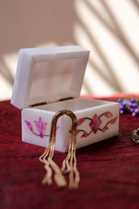 Nouvel arrivage de coffrets cadeaux incrustés de nacre rose pour nouveau-né petites boîtes à pilules pour le festival du Ramadan - Product Image 3