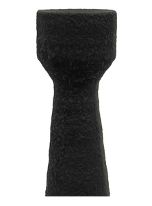 Portavelas de metal redondo con diseño de textura de latón AK en acabado negro al mejor precio en India para decoración interior del hogar - Product Image 3