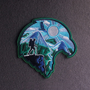 Supplier Embroidered Patches Badge Sew on Patch Private Logo Custom Flocking Embroidery Patch for Clothing Soccer Shoes - Product Image 5