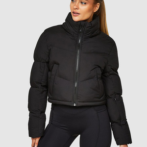 แจ็กเก็ตขนเป็ดแบบวิสต้าของผู้หญิงซิปเต็มและถอดออกได้เสื้อแจ็คเก็ตขนเป็ดสำหรับฤดูหนาวสีดำเจ็ทออกแบบได้ตามต้องการล่าสุด - Product Image 1