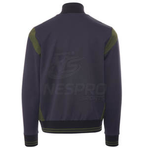 Trendy <b>Men</b> Stand Collar Front Logo Eco-Friendly Breathable <b>Track</b> <b>Jacket</b> Hot Sale Plain Color Long Sleeve Custom Winter <b>Jacket</b> - Product Image 2