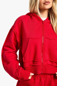 Conjunto de pantalones cortos con capucha recortada de gran tamaño XL para mujer de calidad superior Ropa de invierno informal ligera Tela de estampado sólido - Product Image 5