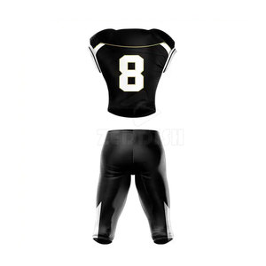 Uniforme de Fútbol Americano Personalizado de Alta Calidad para Hombre, Conjuntos Transpirables Más Vendidos, Mangas Cortas, Tallas Grandes, 100% Poliéster - Product Image 4