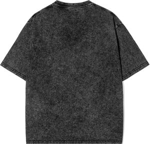 T-shirts délavés à l'acide pour hommes T-shirt ample 100% coton pour hommes T-shirt unisexe surdimensionné avec logo personnalisé - Product Image 1