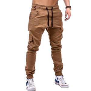 Personalizado para hombres Estilo de lujo Cordón Hombre Pantalones 2025 Nuevo diseño Hombres Cargo Pantalones Pantalón de algodón - Product Image 1