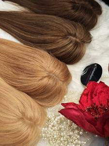 Venta caliente 2025 Topper atado a mano 100% cabello humano crudo cutícula completa alta calidad virgen recto Yaki extensiones de cabello Accesorios - Product Image 2