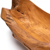 Bols impressionnants de bateau de racine de teck Objets décoratifs uniques ajoutant une beauté naturelle à votre table