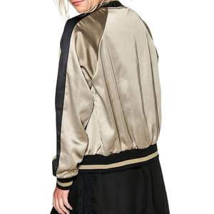 Chaqueta de Satén Color Champán para Mujer, Chaquetas 2026, Chaquetas 2025, Chaquetas Personalizadas, Chaquetas Escolares, Chaquetas de Fiesta, Nueva Tendencia de Moda - Product Image 6