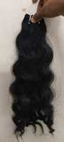 Directement de l'Inde Extensions de cheveux humains vierges Remy bruts non transformés Mèches de cheveux ondulés naturels à cuticule alignée Cheveux crus bon marché