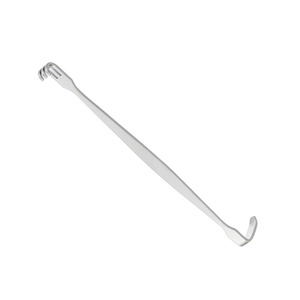 Retractor de heridas SENN MILLER BABY de 6.18 pulgadas, 3 puntas, gancho de piel de doble extremo, retractor quirúrgico - Product Image 1