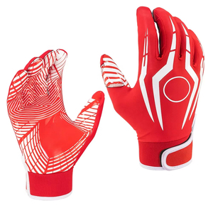 Gants de receveur de football américain pour jeunes, design personnalisé, tissu respirant, équipement de sécurité multifonctionnel, stérile, anti-chimique - Product Image 3