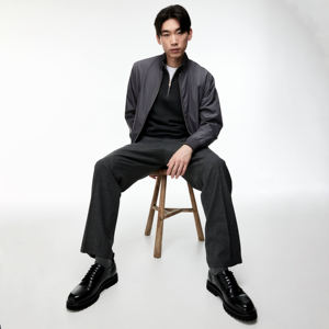 Chaqueta Bomber Deportiva de Invierno para Hombre 2026, Tejido de Alta Calidad con Mangas Personalizadas, Banda y Cuello Alto - Product Image 5