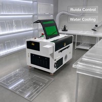 6040 nouveau graveur et coupeur Laser CO2 de haute précision acrylique non métallique bois MDF CNC Ruida contrôle refroidissement par eau