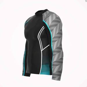 Matériel Durable Hommes Rash Guards Chemises Design Classique Imprimer Nouveau Élégant O-Neck Fitness Workout Bodybuilding Wear Rash Guards - Product Image 2