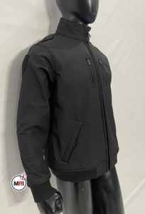 เสื้อแจ็กเก็ตผู้ชายกันลมและกันน้ำมีกระเป๋าหลายช่องพร้อมซิปคอเต่าสำหรับฤดูหนาว - Product Image 4