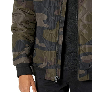 Vestes pour hommes à col rond camouflage personnalisées Haute performance Impression de logo personnalisée Adultes Garçons Blouson aviateur - Product Image 2