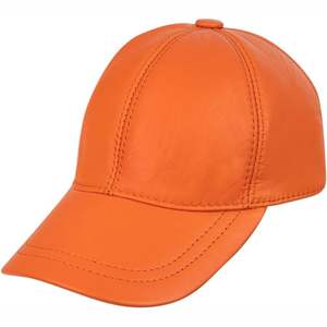 Casquette de baseball en cuir 100% importé, chaude, fine, design à 6 panneaux, style vintage sportif, respirante, tendance, personnalisable, imprimée - Product Image 6