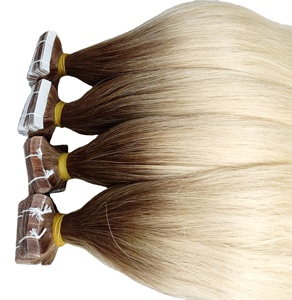 Extensions de cheveux à bandes adhésives Ombre Piano Balayage 100% cheveux humains vierges, cuticules alignées, meilleure qualité vietnamienne - Product Image 1