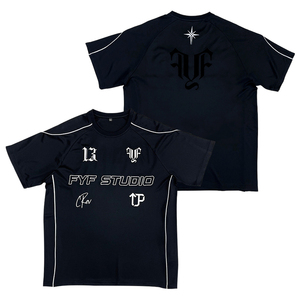 เสื้อฟุตบอลเยาวชนแนวสตรีทตัดแบบอัตโนมัติออกแบบด้วยการระเหิดโลโก้แบบปักลายสำหรับผู้เล่นฟุตบอลเทนนิส - Product Image 5