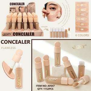 AOZY 6-Color Liquid Concealer Set Waterproof Long-Lasting Full Coverage <b>Foundation</b> for Dark Circles Features Whitening Contour - Product Image 1