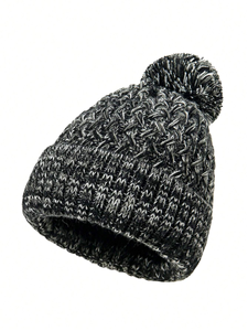Gorros de Jacquard Cálidos para Mujer, con Logotipo Personalizado, Lisos, 100% Algodón, Térmicos, de Invierno, a Rayas, Comunes - Product Image 3