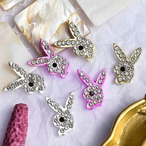 Luxe lapin diamant ongles breloques 3D dessin animé strass paillettes Zircon décorations <span class=keywords><strong>manucure</strong></span> approvisionnement - Product Image 5