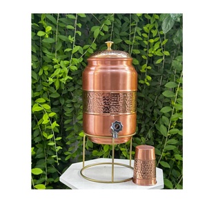 Dispensador de Agua de Gran Capacidad de Cobre Puro con Grifo Antiderrames que Ofrece Agua Limpia y Segura para las Rutinas de la Cocina del Hogar - Product Image 4