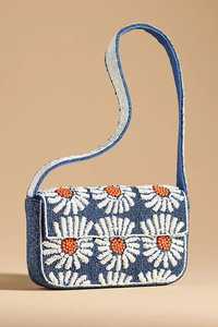Elegante bolso de hombro bordado floral con correa ajustable - Product Image 4