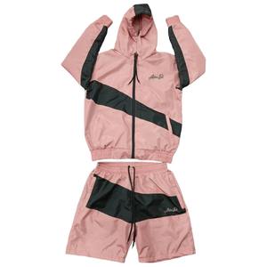 Chaqueta corta cortavientos transpirable de bajo precio, ropa de calle de nailon 100% poliéster, conjunto de chándal corto cortavientos para verano - Product Image 3