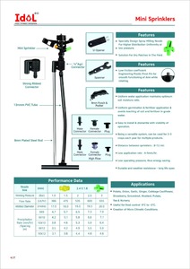 360พลาสติกสปริงเกลอร์สนามหญ้าแบบหมุนได้สปริงเกลอร์รดน้ำขนาดเล็กสำหรับฟาร์ม - Product Image 5