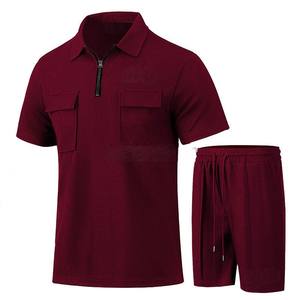 ชุดกางเกงขาสั้นผู้ชายผ้าฝ้ายระบายอากาศได้ดีดีไซน์ใหม่ - Product Image 5