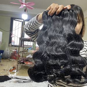 ขายส่ง100% จริงธรรมชาติผม Remy สีดำร่างกายคลื่นเวียดนามมนุษย์ผมรวมกลุ่ม - Product Image 1