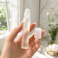 Flacon roll-on en verre fin 20 ml mat couleur pop pour marque de parfum de niche, identité de marque, marque privée