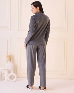 Ensemble de survêtement en coton pour femmes, sweat-shirt léger et jogging, confort quotidien, tenue décontractée douce - Product Image 4